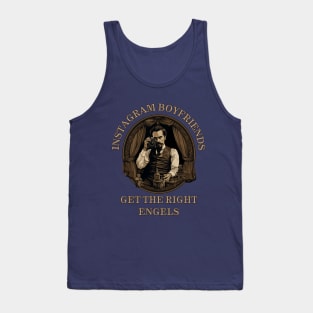 Funny philosophical Friedrich Engels light design - Instagram Boyfriends Meme Tank Top